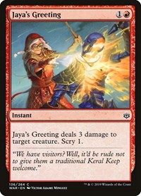 Jaya's Greeting [War of the Spark] | Exor Games Dartmouth