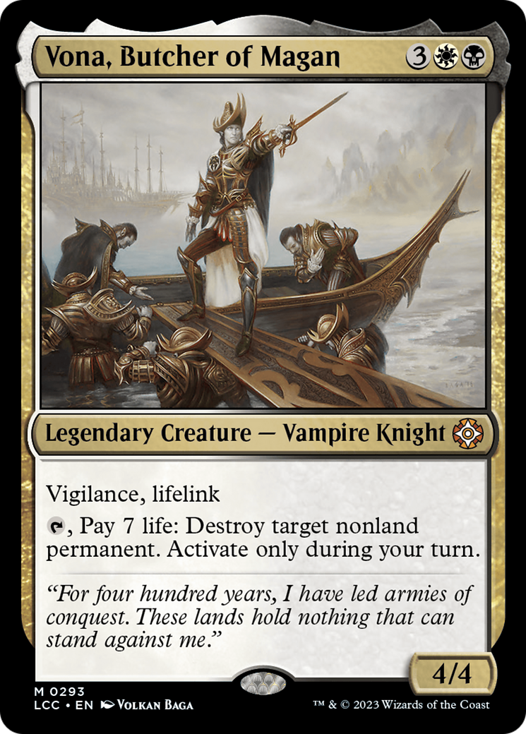 Vona, Butcher of Magan [The Lost Caverns of Ixalan Commander] | Exor Games Dartmouth