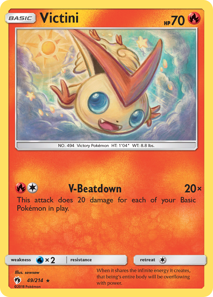 Victini (49/214) [Sun & Moon: Lost Thunder] | Exor Games Dartmouth