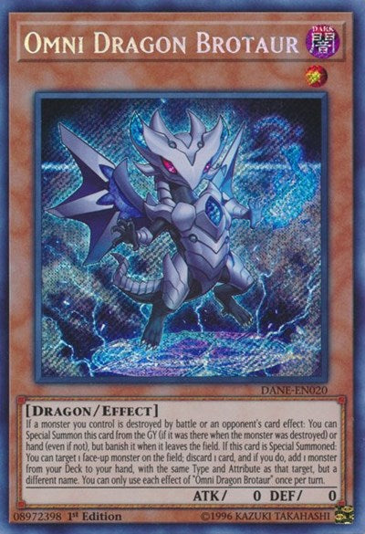 Omni Dragon Brotaur [DANE-EN020] Secret Rare | Exor Games Dartmouth