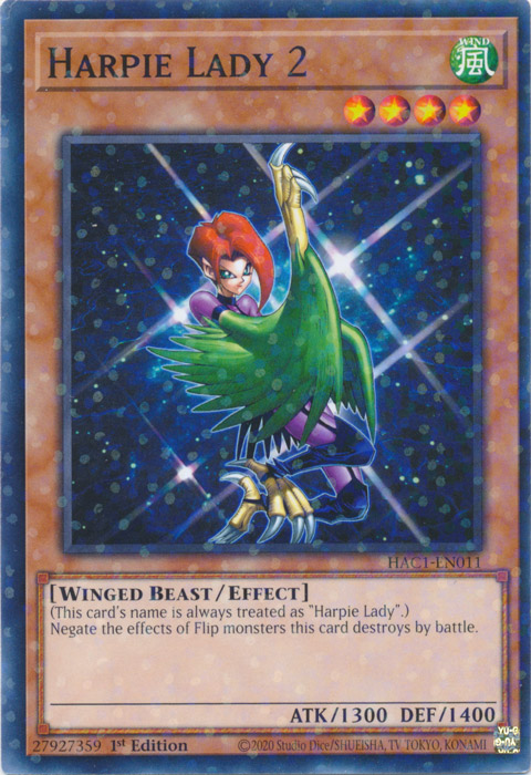 Harpie Lady 2 (Duel Terminal) [HAC1-EN011] Common | Exor Games Dartmouth
