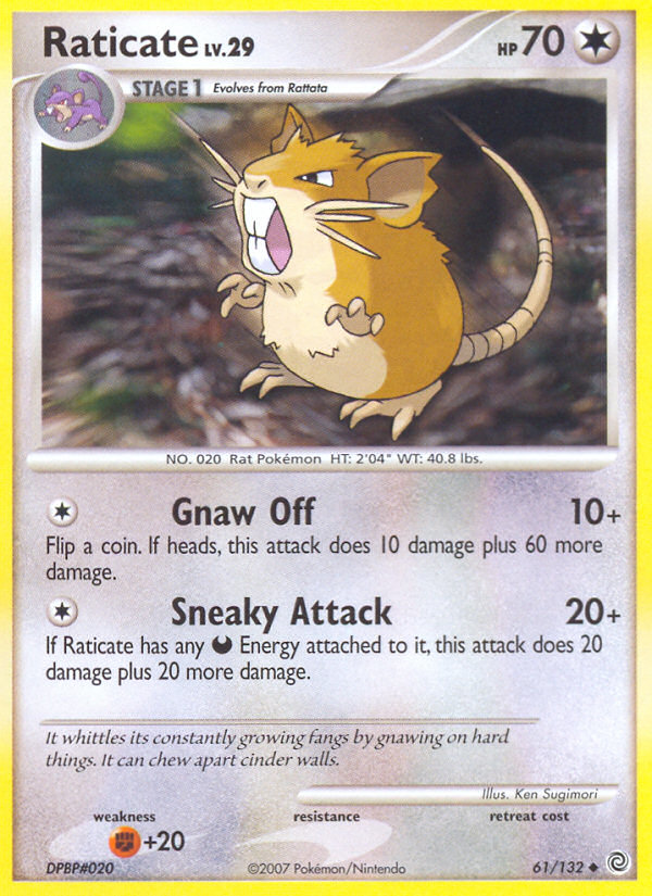 Raticate (61/132) [Diamond & Pearl: Secret Wonders] | Exor Games Dartmouth