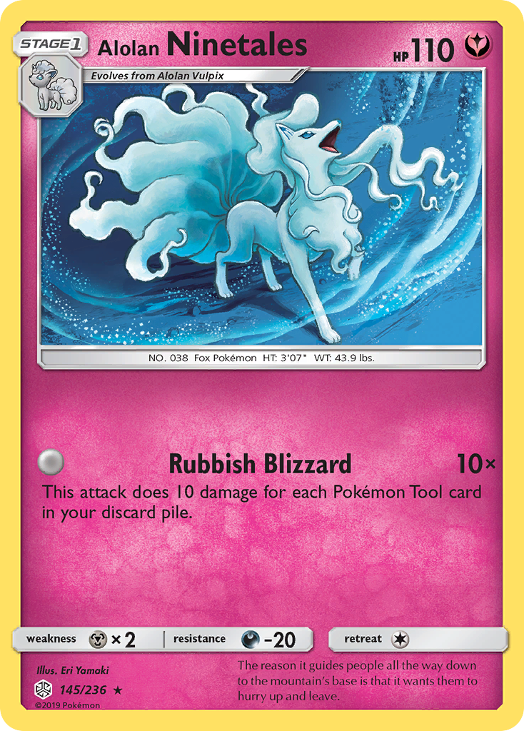 Alolan Ninetales (145/236) [Sun & Moon: Cosmic Eclipse] | Exor Games Dartmouth