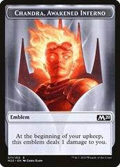 Emblem - Chandra, Awakened Inferno [Core Set 2020 Tokens] | Exor Games Dartmouth