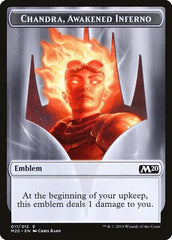 Emblem - Chandra, Awakened Inferno [Core Set 2020 Tokens] | Exor Games Dartmouth