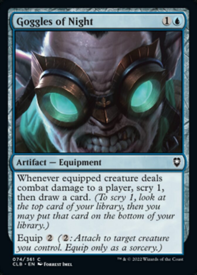 Goggles of Night [Commander Legends: Battle for Baldur's Gate] | Exor Games Dartmouth