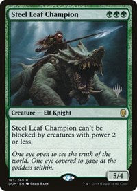 Steel Leaf Champion [Dominaria Promos] | Exor Games Dartmouth