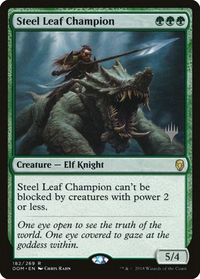 Steel Leaf Champion [Dominaria Promos] | Exor Games Dartmouth