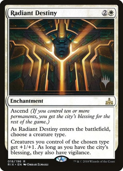 Radiant Destiny [Rivals of Ixalan Promos] | Exor Games Dartmouth