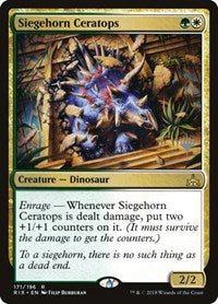 Siegehorn Ceratops [Rivals of Ixalan Promos] | Exor Games Dartmouth