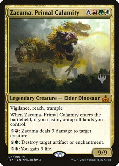 Zacama, Primal Calamity [Rivals of Ixalan Promos] | Exor Games Dartmouth