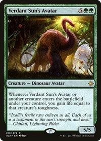 Verdant Sun's Avatar [Ixalan Promos] | Exor Games Dartmouth