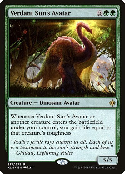 Verdant Sun's Avatar [Ixalan Promos] | Exor Games Dartmouth