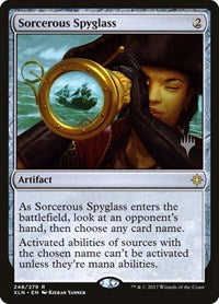 Sorcerous Spyglass [Ixalan Promos] | Exor Games Dartmouth