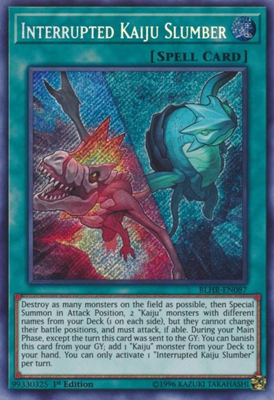 Interrupted Kaiju Slumber [BLHR-EN087] Secret Rare | Exor Games Dartmouth