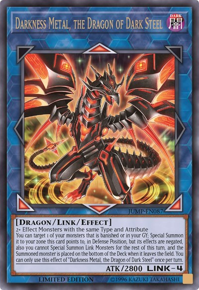 Darkness Metal, the Dragon of Dark Steel [JUMP-EN087] Ultra Rare | Exor Games Dartmouth