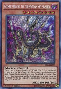 Gizmek Orochi, the Serpentron Sky Slasher [RIRA-EN029] Secret Rare | Exor Games Dartmouth