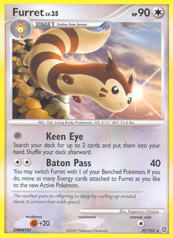 Furret (27/132) [Diamond & Pearl: Secret Wonders] | Exor Games Dartmouth