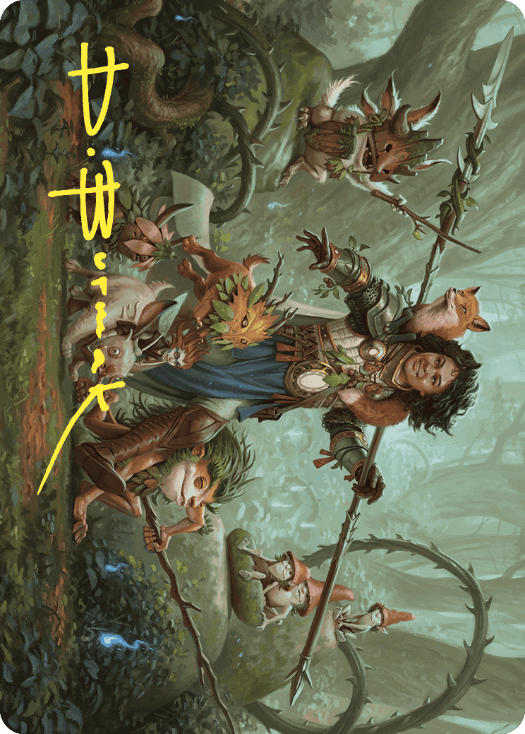 Ellivere of the Wild Court Art Card (Gold-Stamped Signature) [Wilds of Eldraine Art Series] | Exor Games Dartmouth