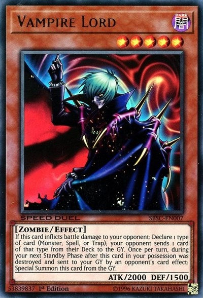 Vampire Lord [SBSC-EN007] Ultra Rare | Exor Games Dartmouth