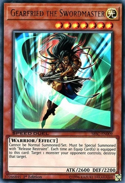 Gearfried the Swordmaster [SBSC-EN009] Ultra Rare | Exor Games Dartmouth