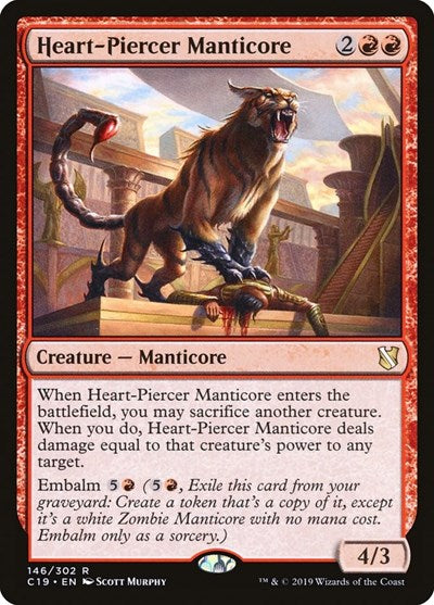 Heart-Piercer Manticore [Commander 2019] | Exor Games Dartmouth