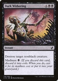 Dark Withering [Commander 2019] | Exor Games Dartmouth