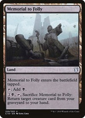 Memorial to Folly [Commander 2019] | Exor Games Dartmouth