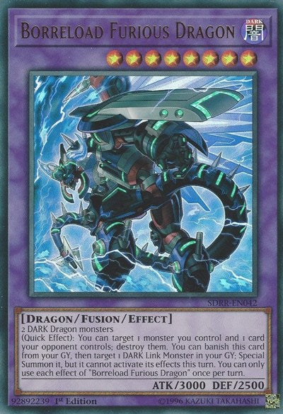 Borreload Furious Dragon [SDRR-EN042] Ultra Rare | Exor Games Dartmouth