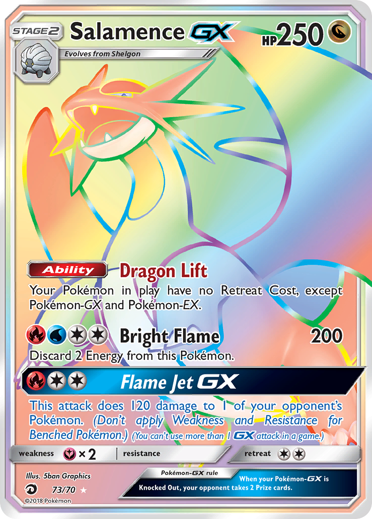 Salamence GX (73/70) [Sun & Moon: Dragon Majesty] | Exor Games Dartmouth