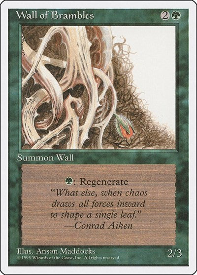 Wall of Brambles [Fourth Edition] | Exor Games Dartmouth