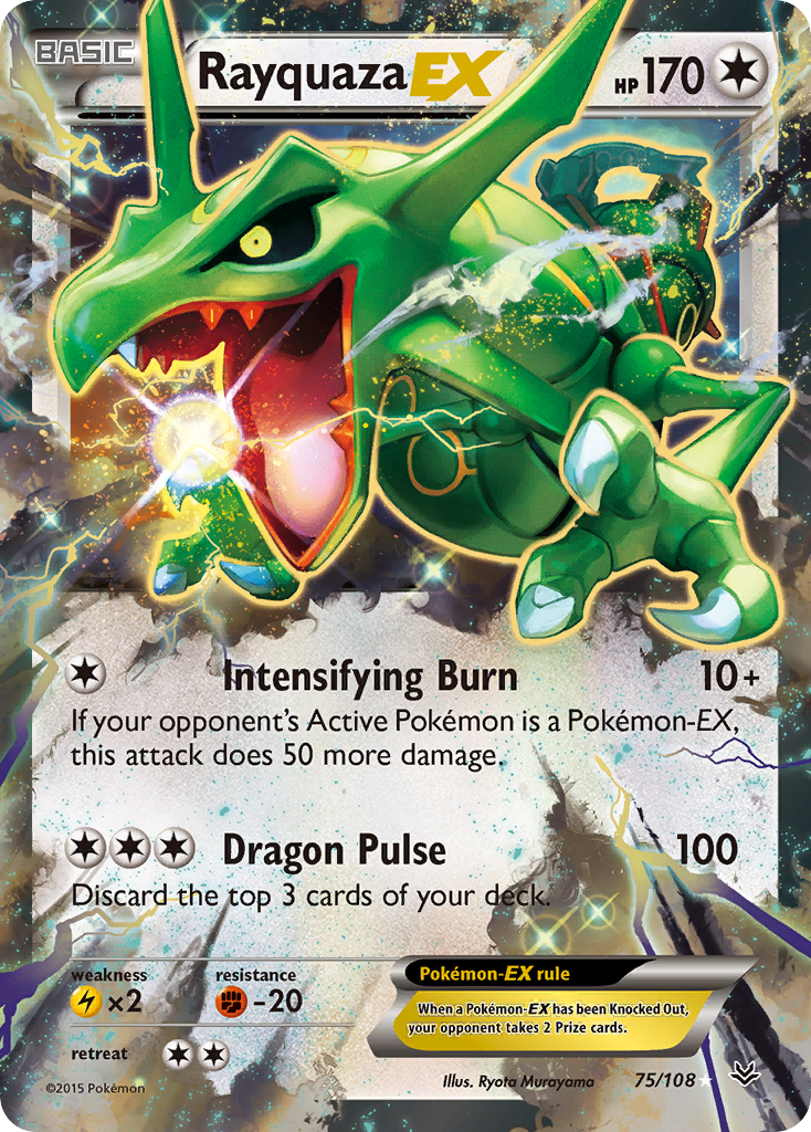 Rayquaza EX (75/108) [XY: Roaring Skies] | Exor Games Dartmouth