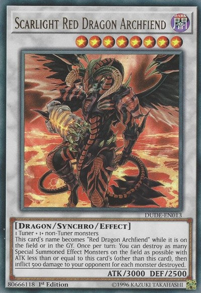 Scarlight Red Dragon Archfiend [DUDE-EN013] Ultra Rare | Exor Games Dartmouth