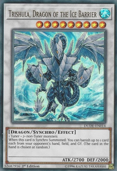 Trishula, Dragon of the Ice Barrier [DUDE-EN014] Ultra Rare | Exor Games Dartmouth