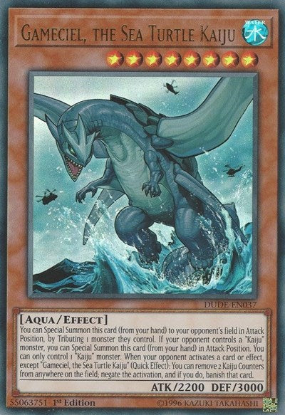 Gameciel, the Sea Turtle Kaiju [DUDE-EN037] Ultra Rare | Exor Games Dartmouth