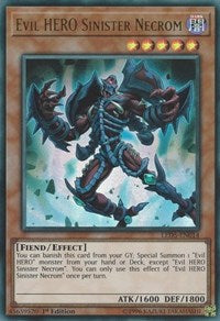 Evil HERO Sinister Necrom [LED5-EN014] Ultra Rare | Exor Games Dartmouth