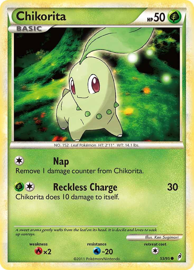 Chikorita (53/95) [HeartGold & SoulSilver: Call of Legends] | Exor Games Dartmouth