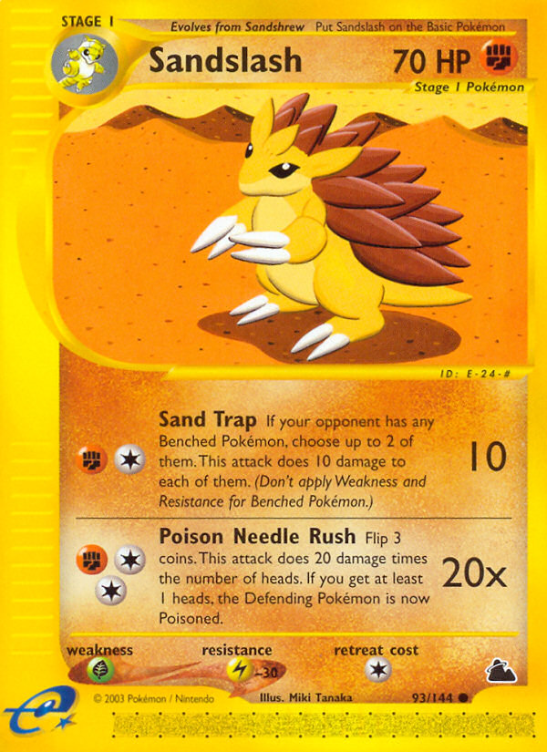 Sandslash (93/144) [Skyridge] | Exor Games Dartmouth