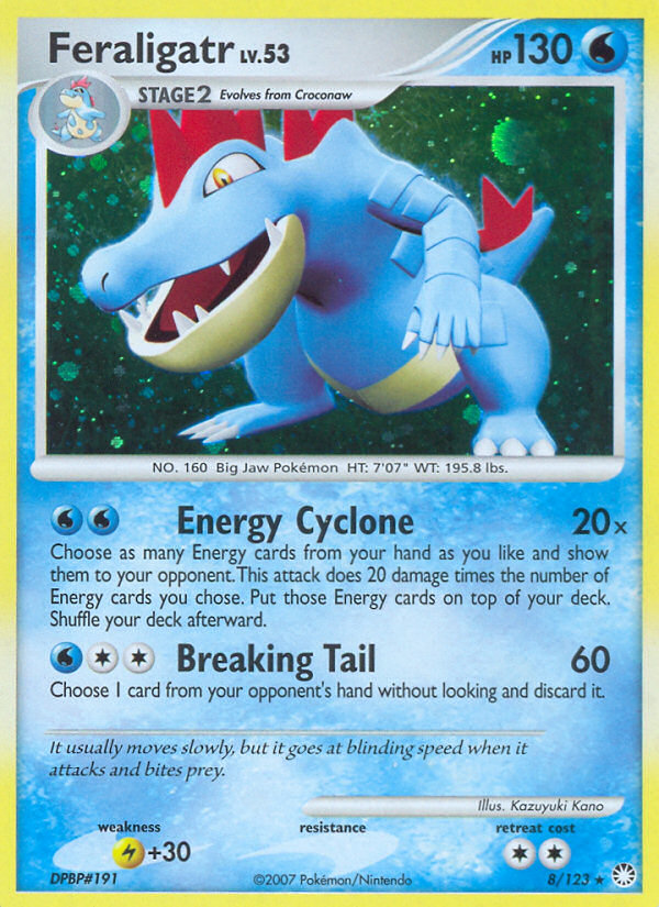 Feraligatr (8/123) [Diamond & Pearl: Mysterious Treasures] | Exor Games Dartmouth