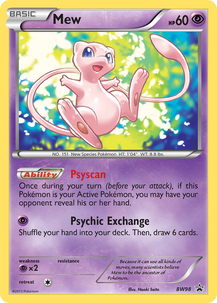 Mew (BW98) [Black & White: Black Star Promos] | Exor Games Dartmouth