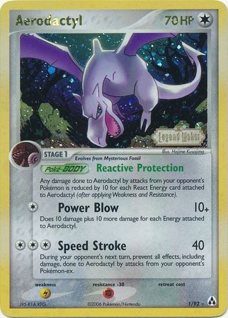 Aerodactyl (1/92) (Stamped) [EX: Legend Maker] | Exor Games Dartmouth