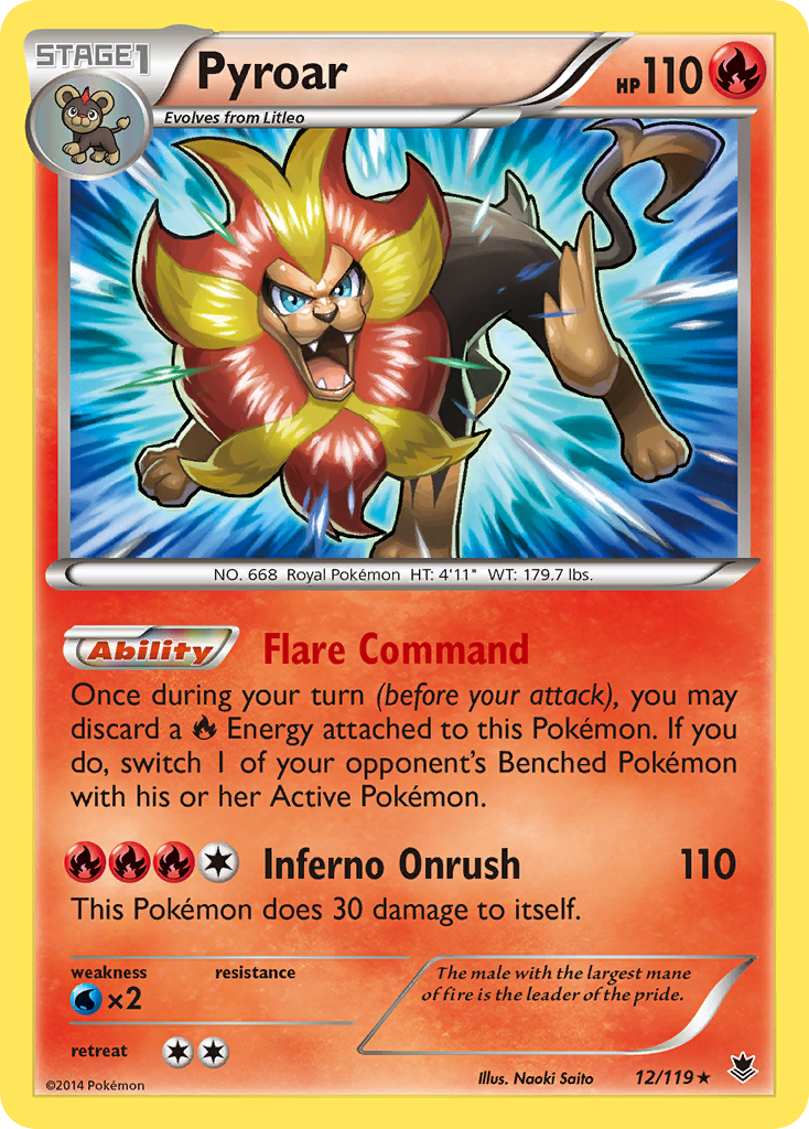 Pyroar (12/119) [XY: Phantom Forces] | Exor Games Dartmouth