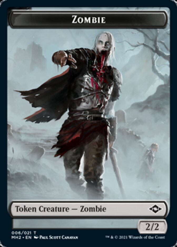 Zombie Token [Modern Horizons 2 Tokens] | Exor Games Dartmouth