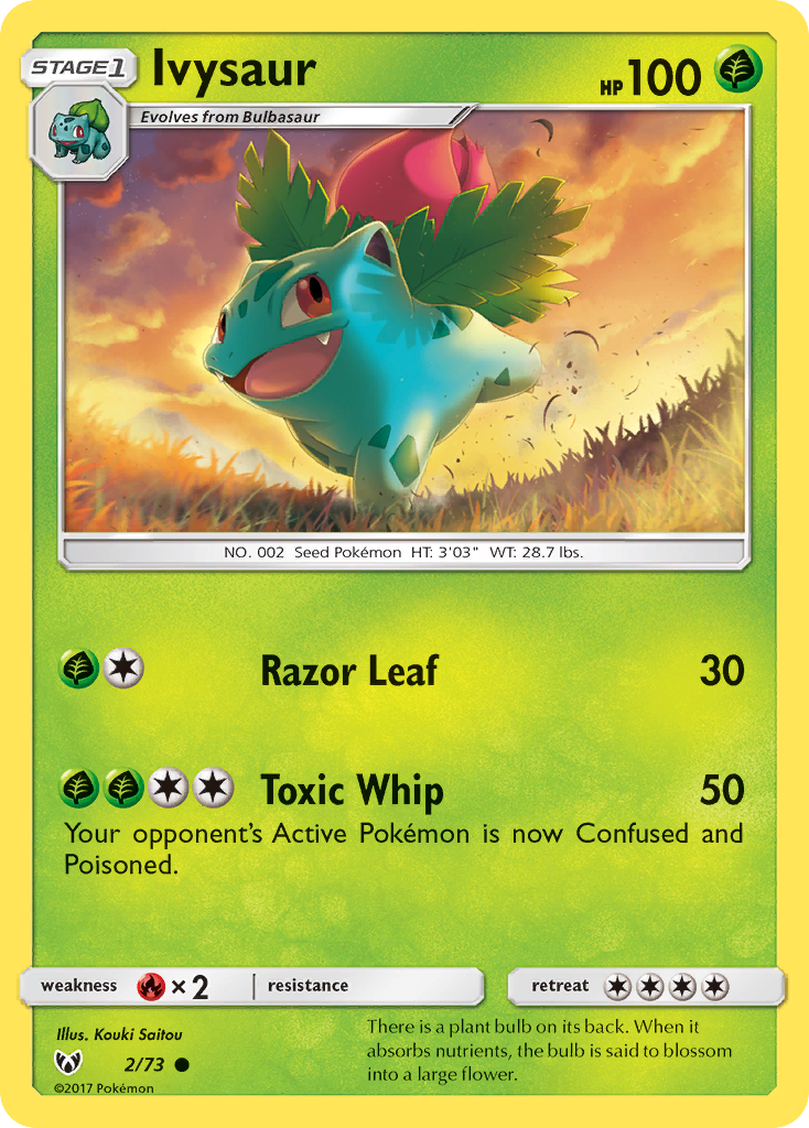 Ivysaur (2/73) [Sun & Moon: Shining Legends] | Exor Games Dartmouth