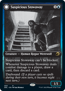 Suspicious Stowaway // Seafaring Werewolf [Innistrad: Double Feature] | Exor Games Dartmouth