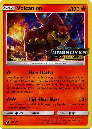 Volcanion (SM179) (Staff Prerelease Promo) [Sun & Moon: Black Star Promos] | Exor Games Dartmouth