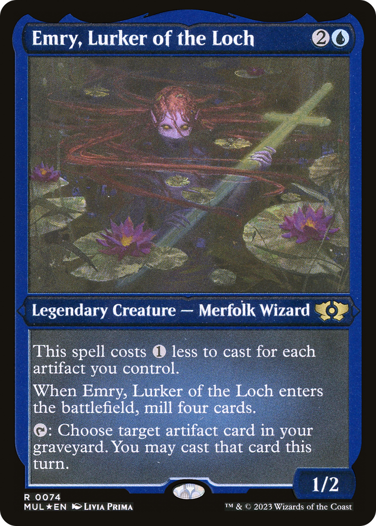 Emry, Lurker of the Loch (Foil Etched) [Multiverse Legends] | Exor Games Dartmouth