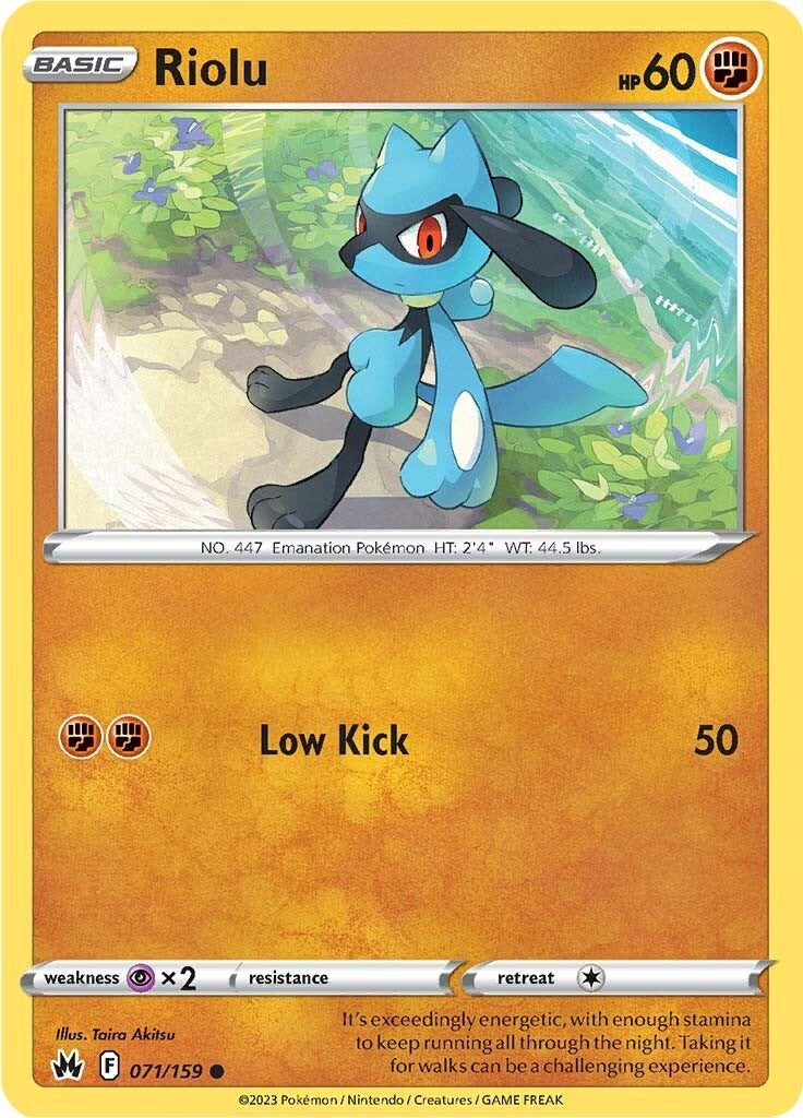 Riolu (071/159) [Sword & Shield: Crown Zenith] | Exor Games Dartmouth