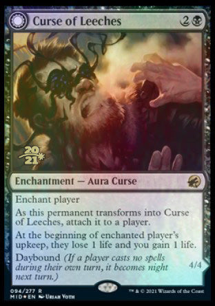 Curse of Leeches // Leeching Lurker [Innistrad: Midnight Hunt Prerelease Promos] | Exor Games Dartmouth