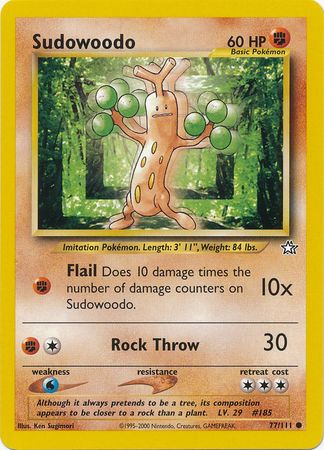 Sudowoodo (77/111) [Neo Genesis Unlimited] | Exor Games Dartmouth